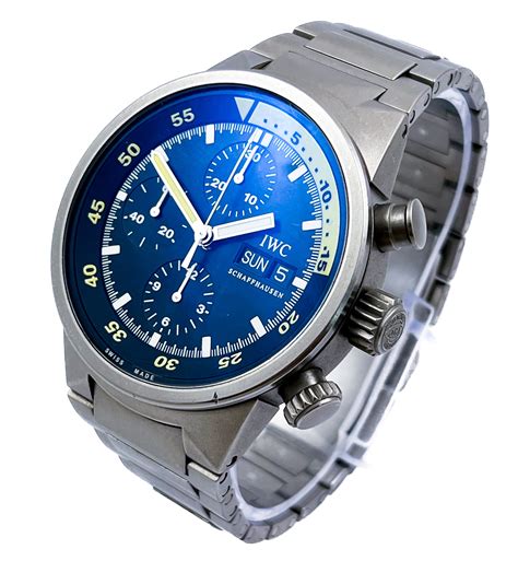 iwc aquatimer chrono automatic ref 3719|IWC aquatimer wrist watch.